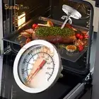 Stainless Steel BBQ Smoker Grill Oven Temperature Gauge Barbecue Thermometer