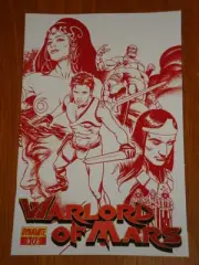 WARLORD OF MARS VOL 1 #10 RI MARTIAN RED COVER DYNAMITE STEPHEN SADOWSKI