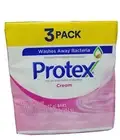 (3 BARS of 4.5oz ea.) PROTEX CREAM ANTIBACTERIAL SOAP CLEANSING BAR JABON PROTEX