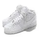 Nike 休閒鞋 Air Force 1 Mid 07 全白 中筒 女鞋 AF1 魔鬼氈 DD9625-100