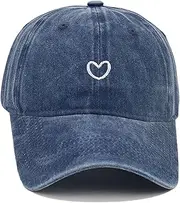 [MAZELIKEHOOD] Baseball Cap Adjustable Unisex Breathable Sport Heart Sun Hat for Women Men