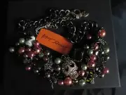 Betsey Johnson Halloween Bib Necklace DOTD Sugar Skull Ghost Cat Spiders NWT
