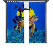 Nevenka 2 Panels Animal Print Pattern Window Drapes for Kids Bedroom-10