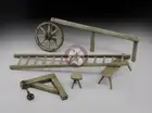 Royal Model 1/35 Farm Accessories Set (Wheel Hoe,Ladder,Pulley,Bench,Stool) 642