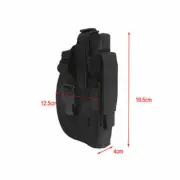 Tactical Molle Belt Right Hand Pistol Holster Gun Bag Military Flashlight Pouch