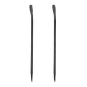 2pcs Line-Up Pry Bar 17" Length 0.6" Rod Dia Hexagonal Steel Crowbar Sleever Bar