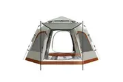 4 Man Beach Tent Camping Shelter Auto Pop Up Family Instant Sun Shade Hiking Fishing Picnic Outdoor Rain Water UV Proof Portable 240x240x155cm