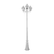 Paris Post 3 Lights H2370mm White Aluminium - 15175