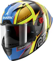 Shark Race-R Pro GP 06 Cam Petersen, full face helmet , color: Dark Grey/Neon-Yellow/Blue , size: S