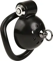 Resin Chastity Cage Chastity Cock Cage with Traction rope Male Chastity Cage For Men Penis Cage Bondage Cage For Men Sex Toy Chastity Lock Male Chastity Device With 5 Ring Black
