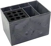 Generic Salon Organizer Hair Tool Holder for Brushes And Combs, Storage Case for Grooming Supplies, dark marble pattern