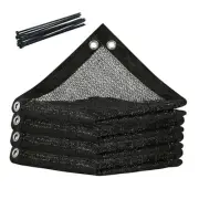 50% Shade Cloth, 10FT x 20FT Mesh Tarp, UV Resistant Netting 1 0' x 2 0' Black