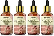 Olvedic Lip Serum - Advanced Brightening Therapy for Soft, Moisturised Lips With Glossy & Shine-Pack of 4(30 ml Each)