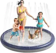 Niubya Splash Pad for Dogs and Kids, Thicken Sprinkler Pad Pool Summer Water Toy