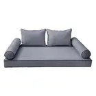 *COVER ONLY*-Style 4 Daybed Mattress Bolster Pillow Contrast Trim Twin-XL-AD001