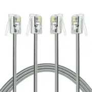 2Pack Phone Cord 6ft Telephone Cord Phone Line Cord RJ11 6P4C Male to Male fo...