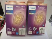 2 yes 2 Philips Light Bulbs 60w smart Tunable, wifi LED