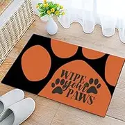 COSHARKLY Wipe Your Paws Door Mat Welcome Mat Outdoor Doormat Indoor Entrance, Non Slip Doormats for Home Front Door Rugs Outdoor Indoor Decorations 17 * 29.5