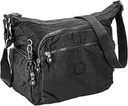 [Kipling] GABBIE Women's Shoulder Bag, Black Noir, Black Noir, Free Size