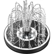 3.5W Solar Water Fountain with 2200mah Battery & Lights Glass Small Bird Bath...