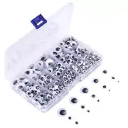 1220 Pieces Self Adhesive Wiggle Googly Eyes Assorted Sizes