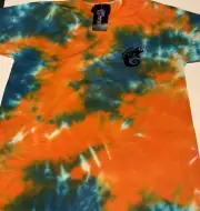 Rezealent TyeDye T-Shirt, Orange/Blue, New W/Tag