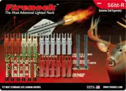 FIRENOCK Hunting & Target lighted nock S S6ht-R for standard arrow (Pro package)