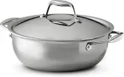 Tri-Ply Clad Stainless Steel 4-Quart Universal Pan with Lid, Induction-Ready