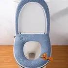 Soft Closestool Seat Cushion Cartoon Toilet Lid Mat Toilet Ring Cover WC