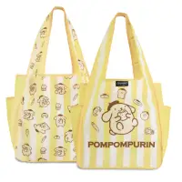 在飛比找momo購物網優惠-【murmur】A4購物袋-布丁狗 黃白條紋(環保袋.可收納