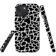 For iPhone 15 Plus Case, Shielding Cover, Cow Pattern