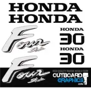 Honda 30hp 4 stroke outboard engine decals/sticker kit