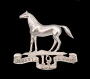 19th Canadian Alberta Dragoons Cap Badge Hallmarked Silver