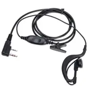 2Pin PTT MIC Headset Earpiece Mic for KENWOOD BAOFENG UV5R Radio Walkie Talkie