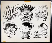 Hate Peter Bagge Original Art TPB back cover Fantagraphics 1997