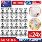 UPto 24X Magnetic Strong Fridge Magnets Whiteboard Mini Pin Push Crafts Magnetic