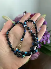 Vintage Aurora Borealis crystal necklace