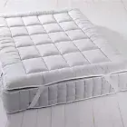 Extra Plush Mattress Topper Matress Cover White Deep Fit 4 Anchor Elastic Band