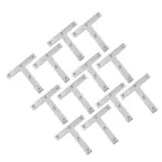 20 Pcs T-shaped Corner Code Deck Screws Number Plate Heavy Duty Angle Brackets