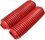 Fork Protectors Motorcycles Front Shock Absorber Dust Boots Fit For KL250 XG250 XT225 KLR250 AX-1 250 DR200 Cover Fork Suspension(Red)