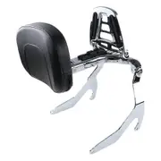Motorcycle Multi-Purpose Driver Passenger Backrest Rider Back Cushion 3-in-1 Sissy Bar With Luggage Rack For BMW R 18 B R18 R18B Chrome plating