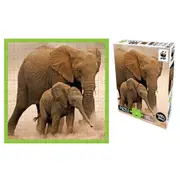 100pc WWF Elephants/Animal Kids/Children Family Fun Play Floor Puzzle Game 3+