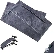 Sports Towel, 120 x 50 cm Fitness Towel, Sports Towel with Zip Pocket, Microfibre Fitness Towel, Quick-Drying Sports Towels for Swimming, Fitness, Grey