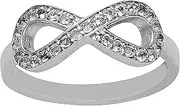 [MOONEYE] Infinity Design 925 Sterling Silver With Cubic Zircon Eye Mask Bar Ring
