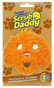 2 x Scrub Daddy Dog Shape – Dual-Sided Cleaning Sponge for Pet Areas & Tough Cleaning – Soft in Warm, Firm in Cold