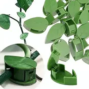 NICESTREET Plant Climbing Support Clips,Decoration Leaf Fixture Clips, Self-Adhesive Green Vine Clip (60pcs Plant Climbing Support Clips)