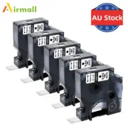5PK Compatible DYMO D1 45013 S0720530 12mm Black White Label Tape Label Manager