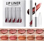 Long-Lasting Lip Stain,5X Women Makeup Peel off Lip Gloss | Portable Cosmetics Highly Pigmented Color with Plant Extracts for Wedding, Traveling
