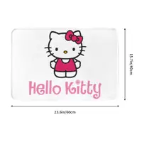 在飛比找蝦皮購物優惠-新款 Hello Kitty (3) 浴室法蘭絨地墊 廁所衛