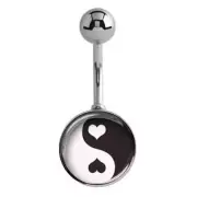 HUGE Yin and the Yang Navel Bars